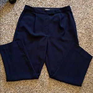 2/$20 3/$24 Express Navy Blue Crop High Rise Pants-Petite